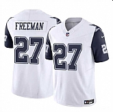 Men & Women & Youth Dallas Cowboys #27 Royce Freeman White 2023 F.U.S.E Color Rush Limited Football Stitched Jersey,baseball caps,new era cap wholesale,wholesale hats